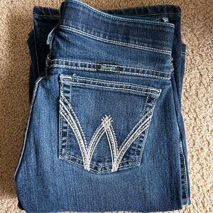 Wrangler Women's Dark Blue Boot Cut Jeans 5/6 x 38